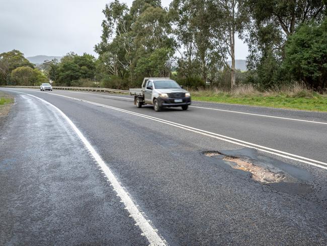 The Allan government has blamed major flooding for the road problems. Picture: Jake Nowakowski