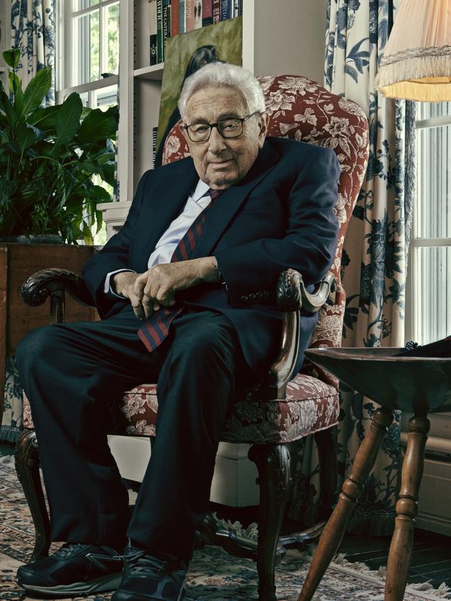 Dr Kissinger pictured at his home in Connecticut.