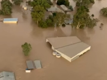 Innamincka Station underwater with the floodwaters from Cooper Creek .  Picture: Jacob Hutteroth