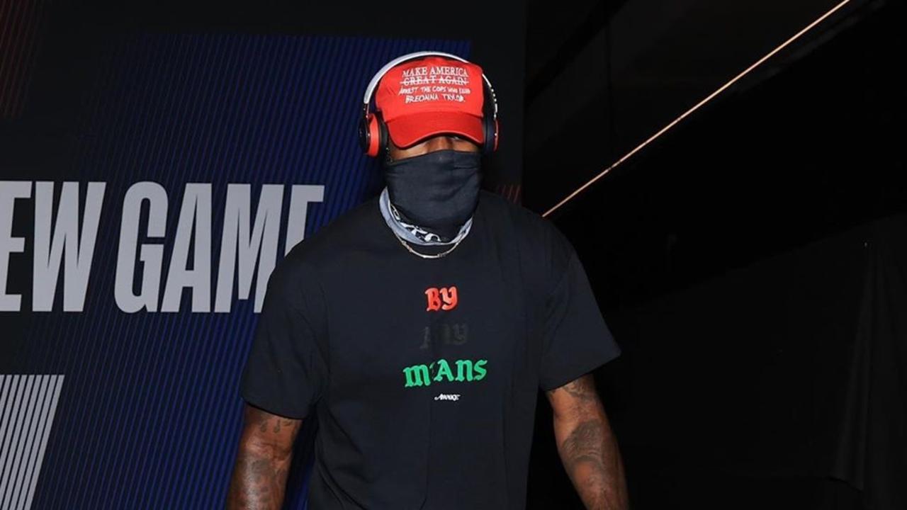 LeBron James, Lakers Don Altered MAGA Hats In Playoff Game To