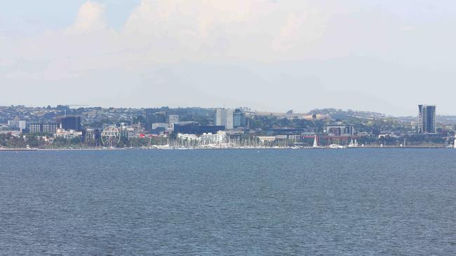 Geelong skyline as it stands on January 2, 2023. Picture: Alan Barber