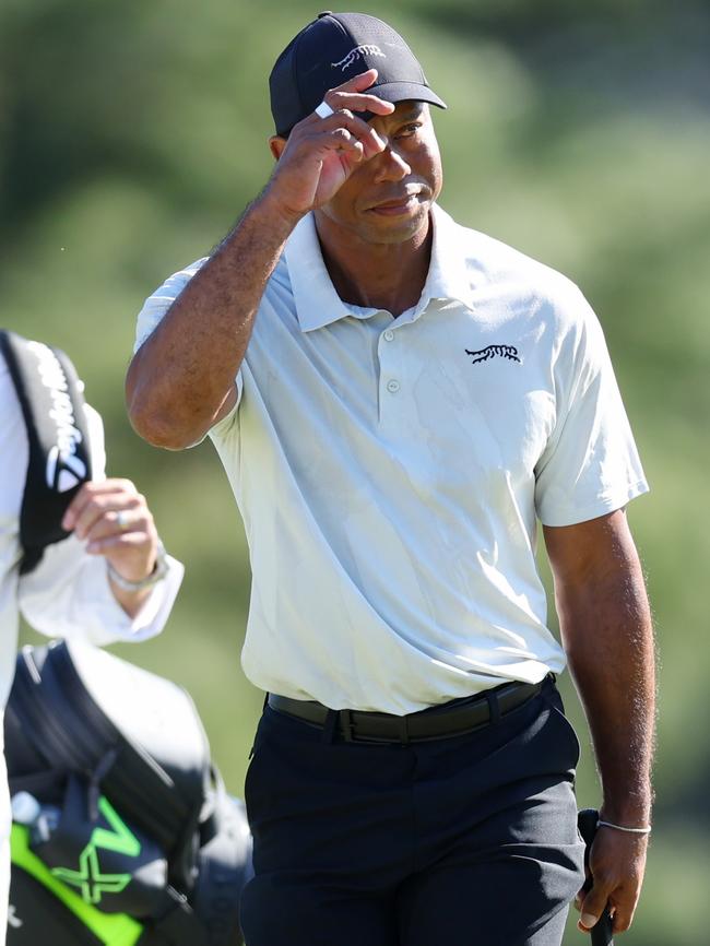 Tiger Woods was still the biggest star on the course. Photo by Andrew Redington/Getty Images.