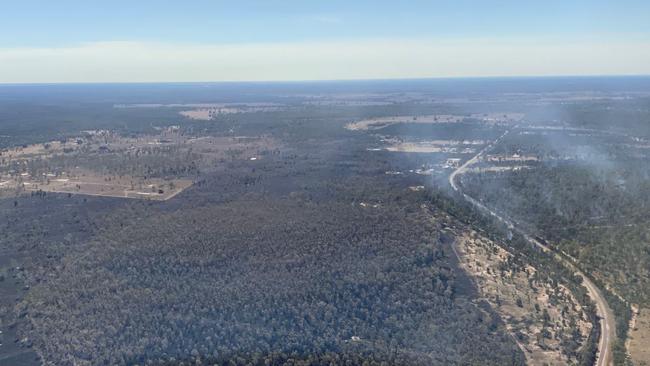 Fires across Tara and Wieambilla. Picture: contributed