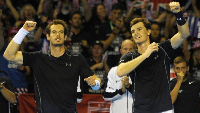 Jamie Murray (right) had a funny exchange with an Uber driver. Photo: AFP PHOTO / Andy Buchanan