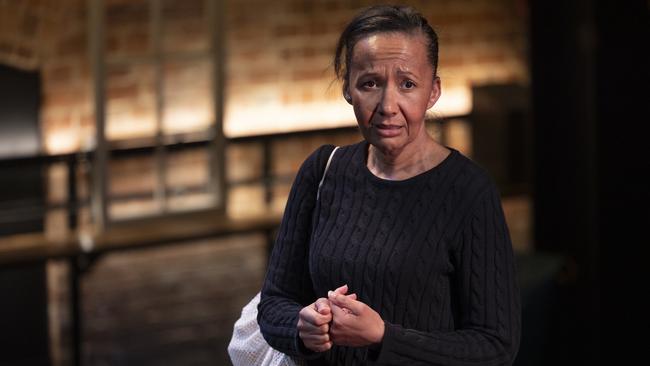 Paula Arundell as Tessa in Malthouse Theatre’s The Birds, by Daphne Du Maurier, adapted by Louise Fox and directed by Matthew Lutton. Picture: Pia Johnson