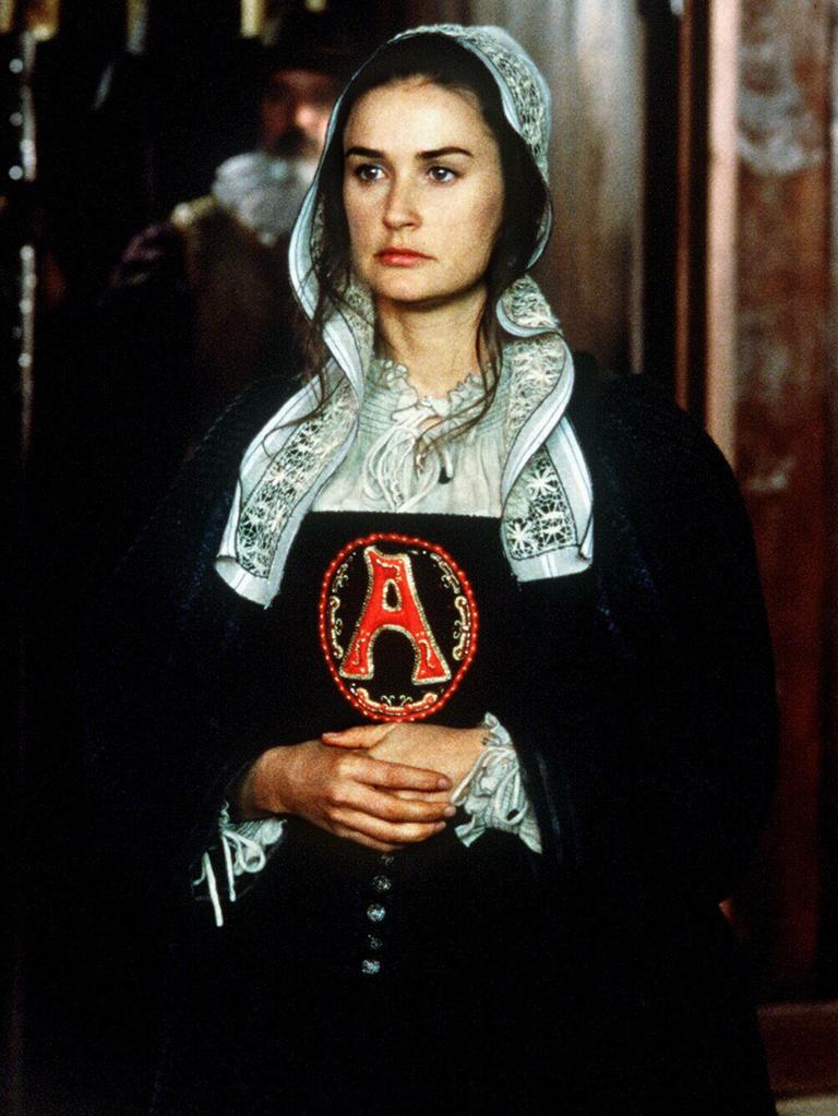 Moore disrobed for her role in 1995’s The Scarlet Letter …