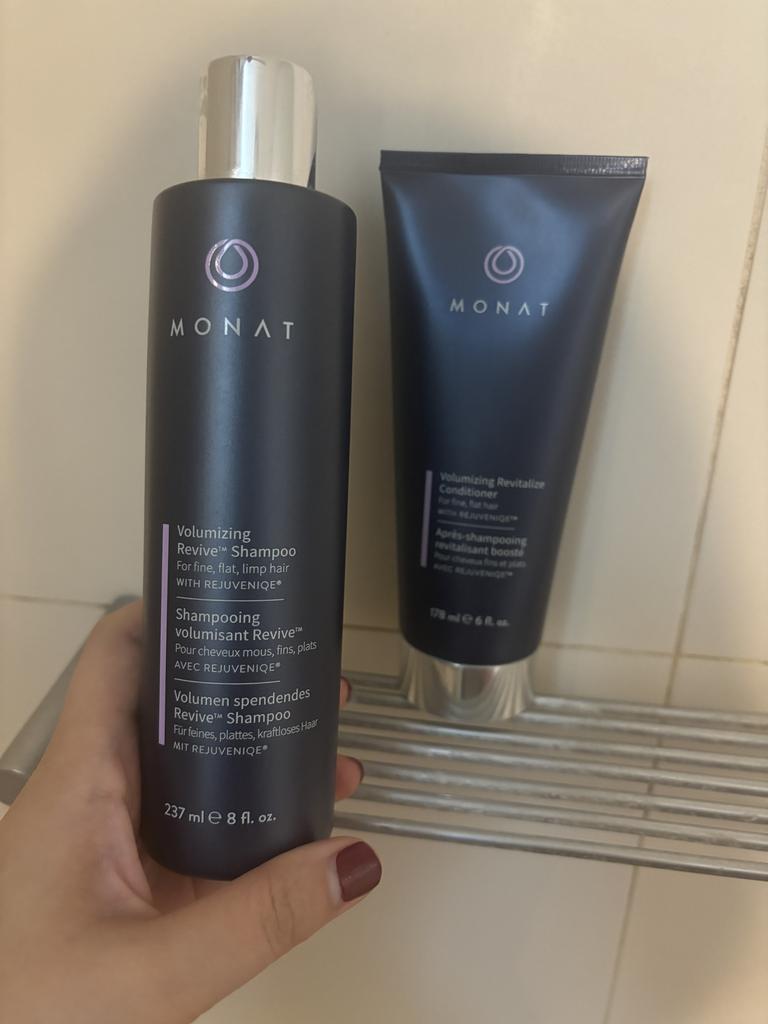 Monat Revive Shampoo and Volume Revitalise Conditioner. Picture: Supplied