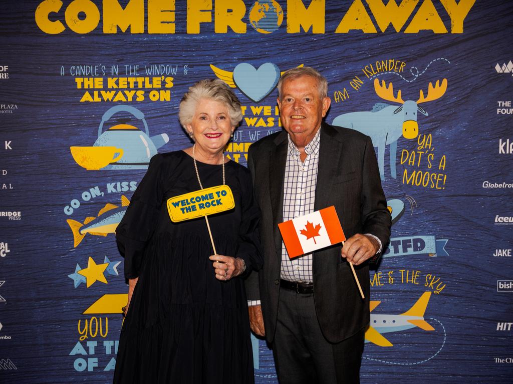 Sheena and John Liley at the opening night function for The Empire's Come From Away at The Rock, Friday, March 14, 2025. Picture: Hey Media