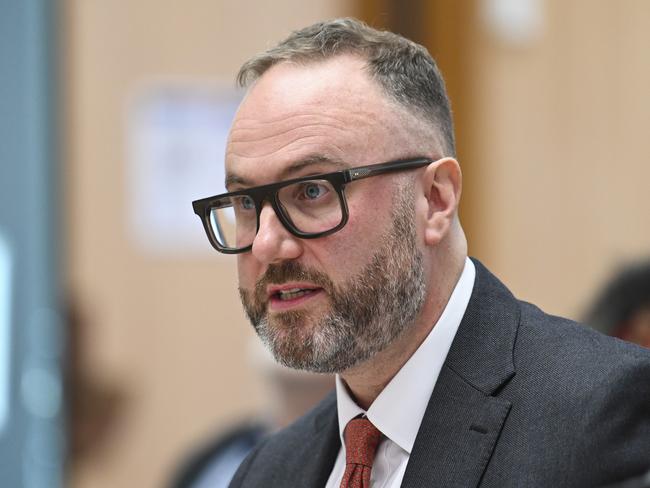 CANBERRA, Australia - NewsWire Photos - September 20, 2024: Universities Australia Chief Executive Officer, Luke Sheehy appears before the second inquiry into antisemitism at universities at Parliament House in Canberra. Picture: NewsWire / Martin Ollman