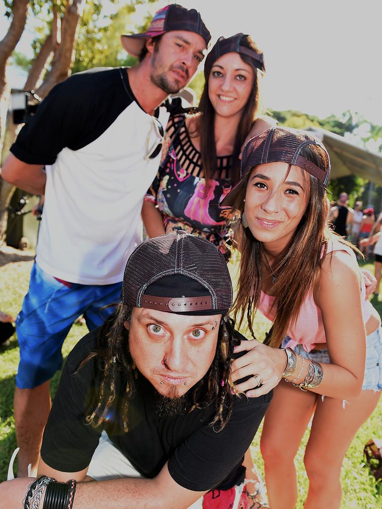 Viney Marcell, Carla Mansell and Luke and Gee Lorenzo at BASSINTHEGRASS 2015