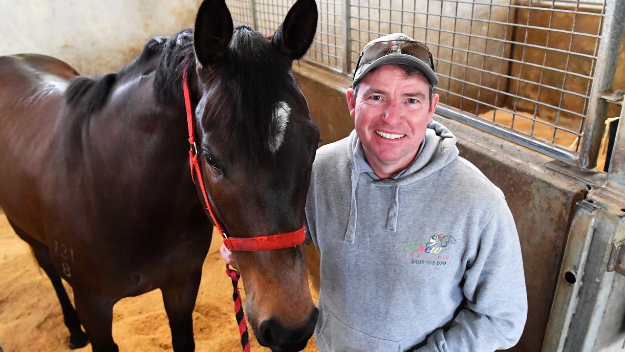 Stuart Kendrick at his on-course Corbould Park stable.