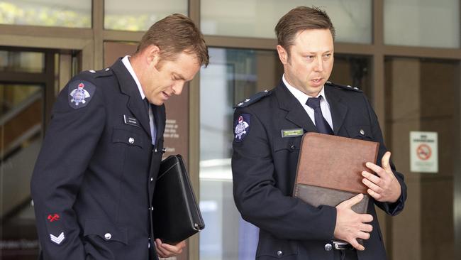 The firefighters gave evidence at the hearing. Picture: AAP/Daniel Pockett