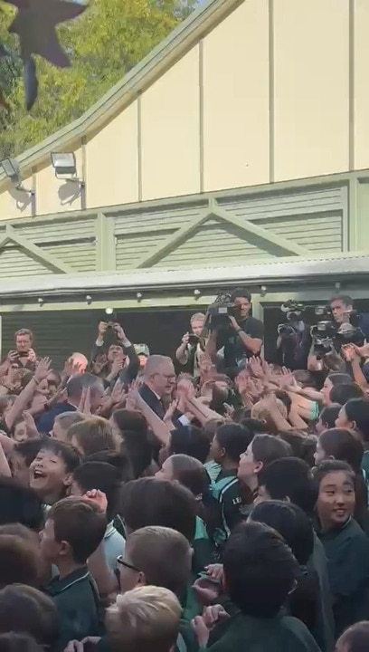 Albo Receives Rockstar Welcome at School Visit