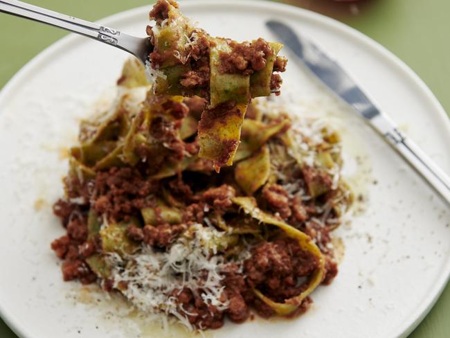 Carb load with this meaty plate thanks to Pasta Poetry.