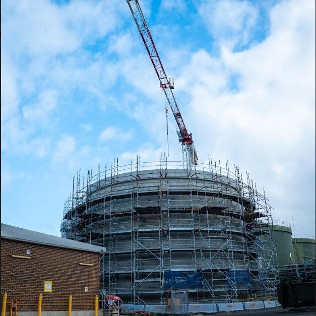 As part of a $94 million upgrade to Sydney Water's North Head Water Resource Recovery Facility two digesters were installed that convert human biosolids into agricultural fertiliser. Picture: Sydney Water