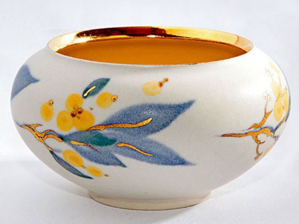 Bamfurlong Fine Crafts has some absolute treasures including this Alison Cooper wattle blossom vase. Picture: Bamfurlong Fine Crafts