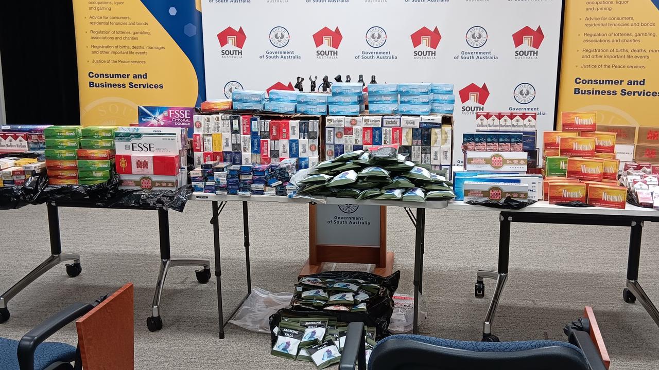 Authorities have seized more than $80,000 with of illegal tobacco and vape products as part of a state government crackdown. Picture: Elizabeth Henson