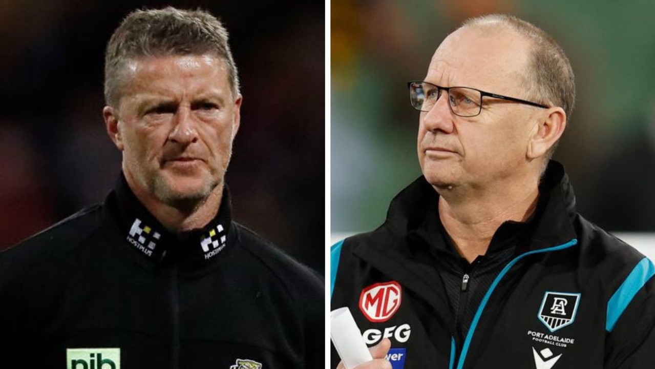 Damien Hardwick and Ken Hinkley.