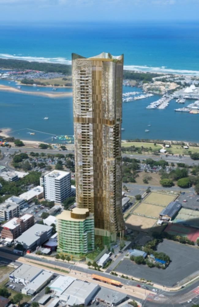 A central Southport site on Scarborough Street, which has long been owned by developer ASF Group and was earmarked for a giant gold tower development The AU, is on the market from Canford Estate Agents. Picture: Supplied