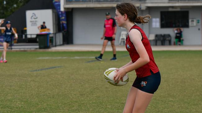 Stella Waine at the 2023 National Combined Touch Championships in Darwin. Picture: Pema Tamang Pakhrin