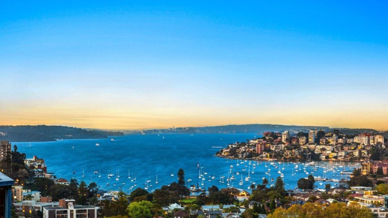The penthouse features sweeping views of Sydney Harbour. Picture: Richardson and Wrench.