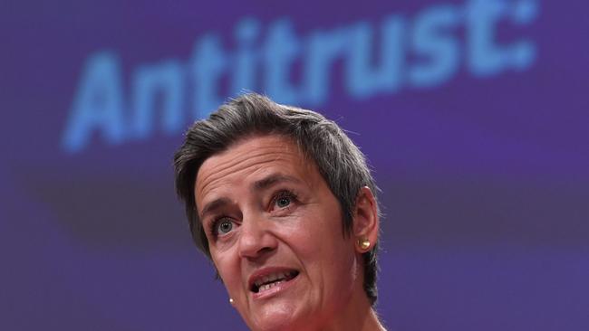 EU antitrust chief Margrethe Vestager. Picture: AFP