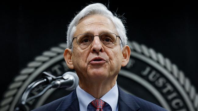 US Attorney-General Merrick Garland. Picture: AFP.