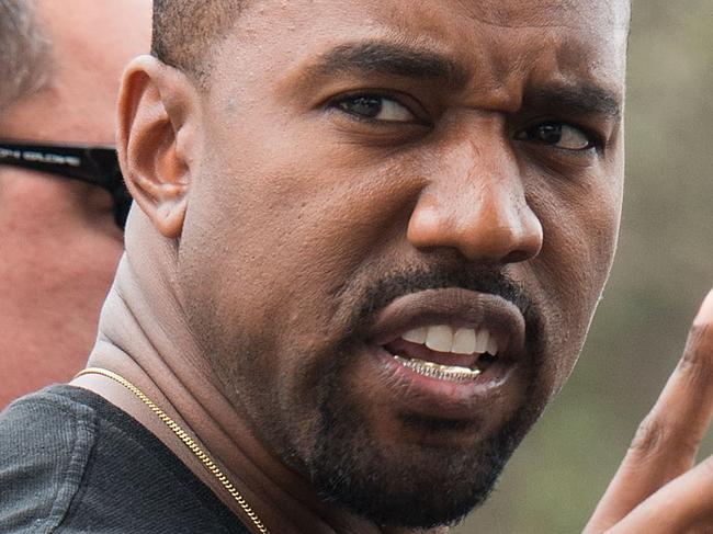 BEVERLY HILLS, CA - FEBRUARY 07: Recording artist Kanye West arrives at the Roc Nation Pre-GRAMMY Brunch on February 7, 2015 in Beverly Hills, California. (Photo by Valerie Macon/Getty Images)