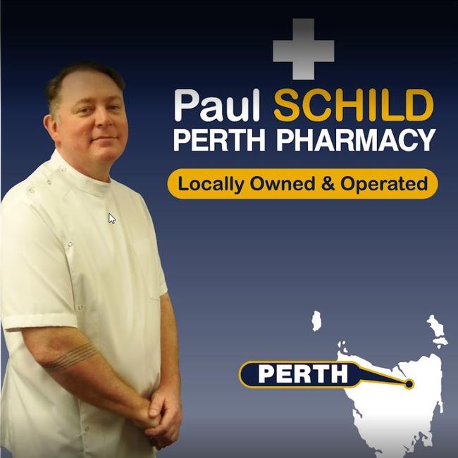 Former sole pharmacist of Perth, Tasmania, has been deregistered for a year after driving drunk to work then dispensing 114 highly-regulated and drugs of dependence. Picture: Google Maps