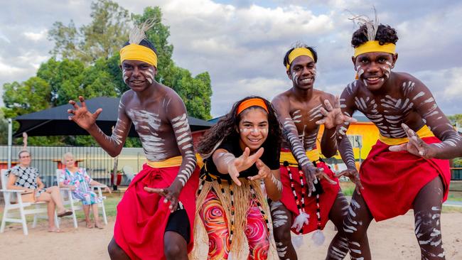 Performers at the Desert Dreaming Centre in Barcaldine.