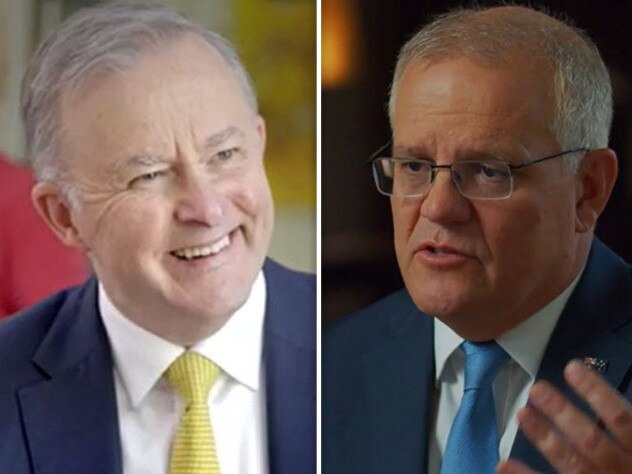 Anthony Albanese and Scott Morrison