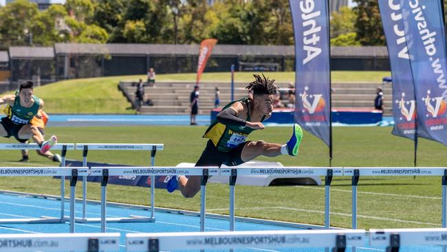 Willis is making great strides as a hurdler. Picture: Supplied