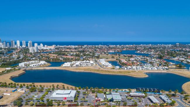 Sunland Group's commercial precinct at The Lakes. Photo: Supplied