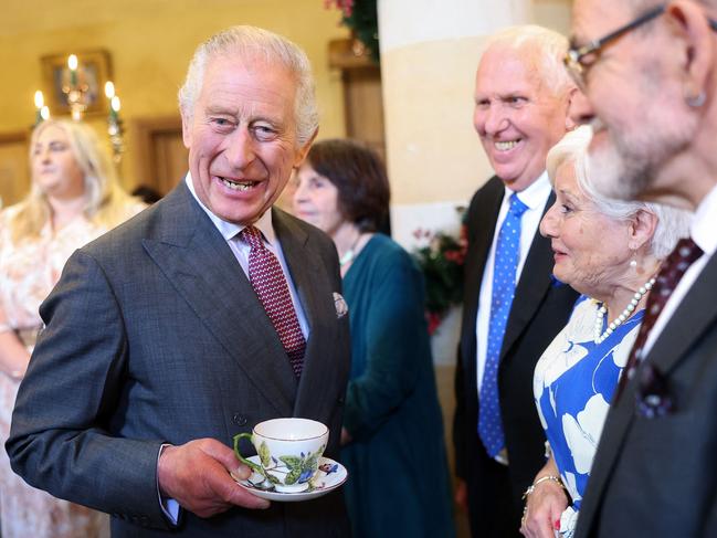 King Charles is fan of Darjeeling tea with milk and honey and famously sticks to a plant-based diet. Picture: AFP