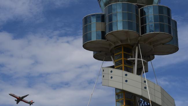 The control tower at Sydney Airport. Picture: AAP