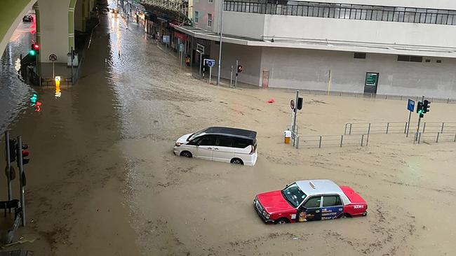 The typhoon brought heavy rains to China last week. Picture: Libby Hogan/AFP