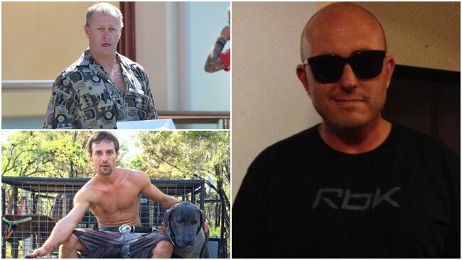 Counterclockwise from right, victim Shaun Barker and Stephen and Matthew Armitage