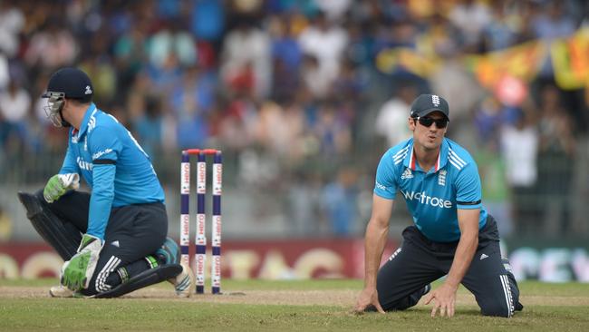 Alastair Cook’s shocking run of form continued in Sri Lanka.
