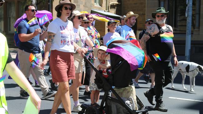 TasPride pride march Hobart 2025. Picture: Elise Kaine