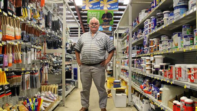 The aisles of Woodman's Mitre 10 in West Mackay, co-owned by Kerry Woodman, are a lot quieter after the store's recent closure to the public. Picture: Luke Mortimer