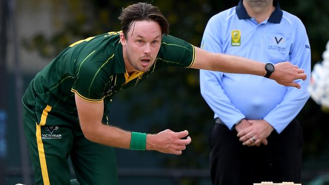 Michael Topp in action for Northcote. Picture: Andy Brownbill