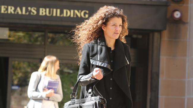 Carnival agent Dabrila Tokovic leaves the inquiry. Picture: Britta Campion