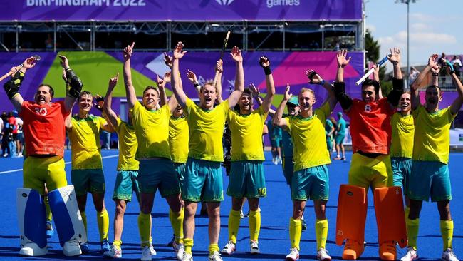 The Kookaburras won their seventh straight Commonwealth Games gold medal in Birmingham. Picture: Getty Images.