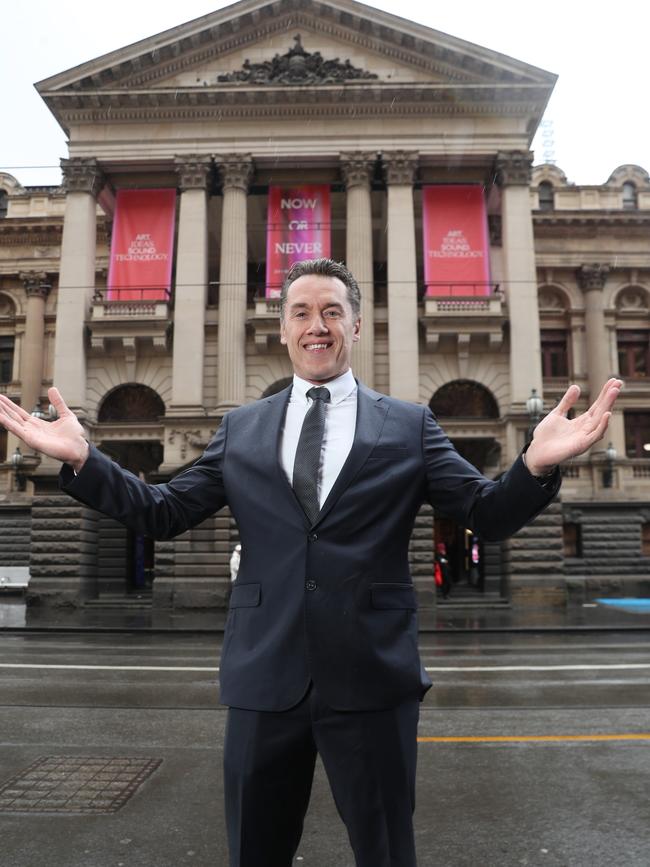 Anthony Koutoufides this year, running for Melbourne Lord Mayor. Picture: David Crosling