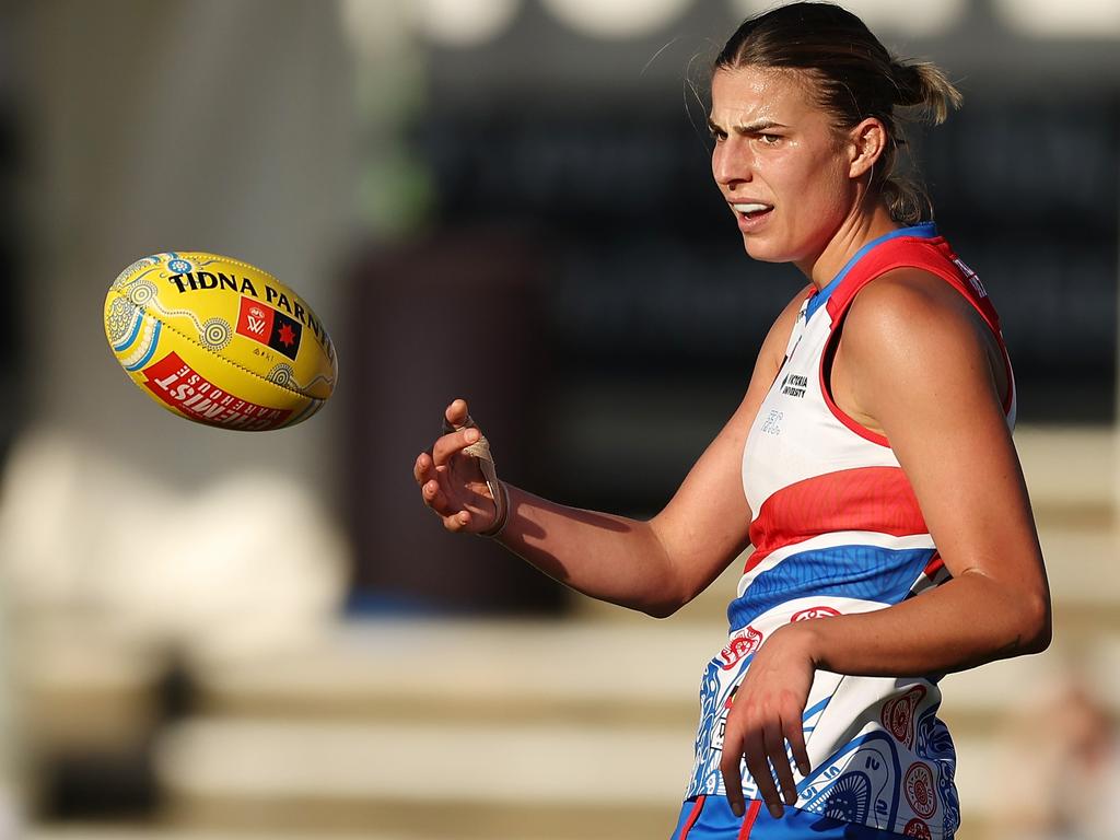 Alice Edmonds is exploring a move away from the Bulldogs. Picture: Getty Images