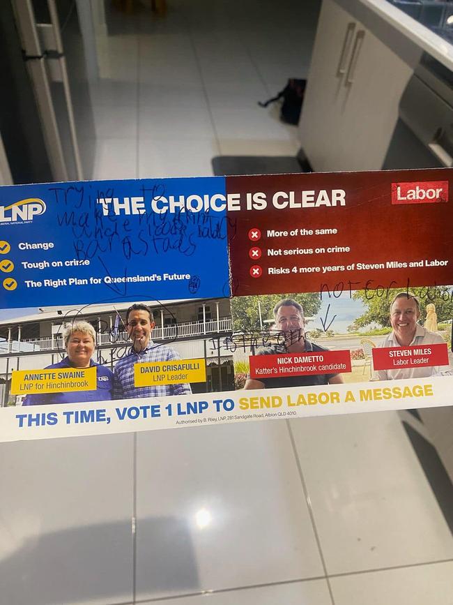 Nick Dametto has called out David Crisafulli for the LNP's how to vote card that was sent out in Ingham.