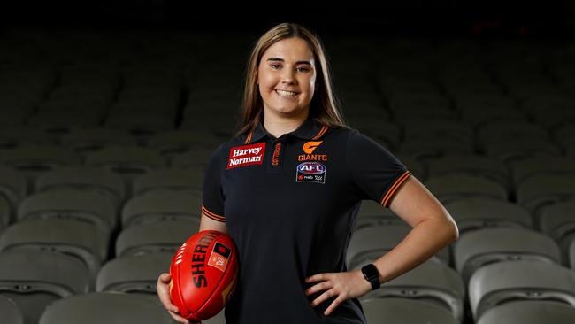 Zarlie Goldsworthy has been drafted by GWS. (Photo by Dylan Burns/AFL Photos via Getty Images)