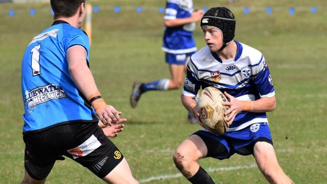 North Coast Bulldogs star Elliot Speed in action during an under-18 clash between the Grafton Ghosts and Woolgoolga Seahorses at Frank McGuren Field in 2019.