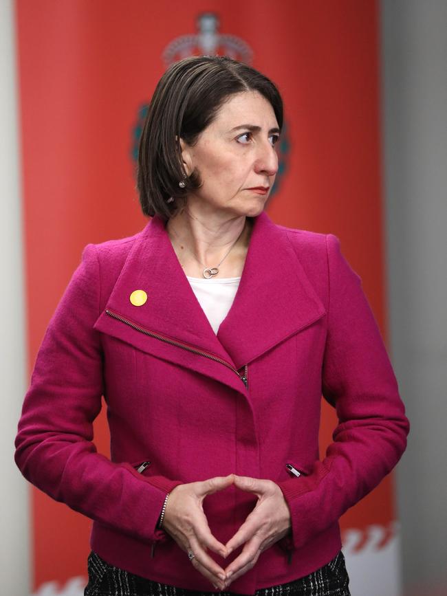 NSW Premier Gladys Berejiklian in Sydney on Monday. Picture: Damian Shaw