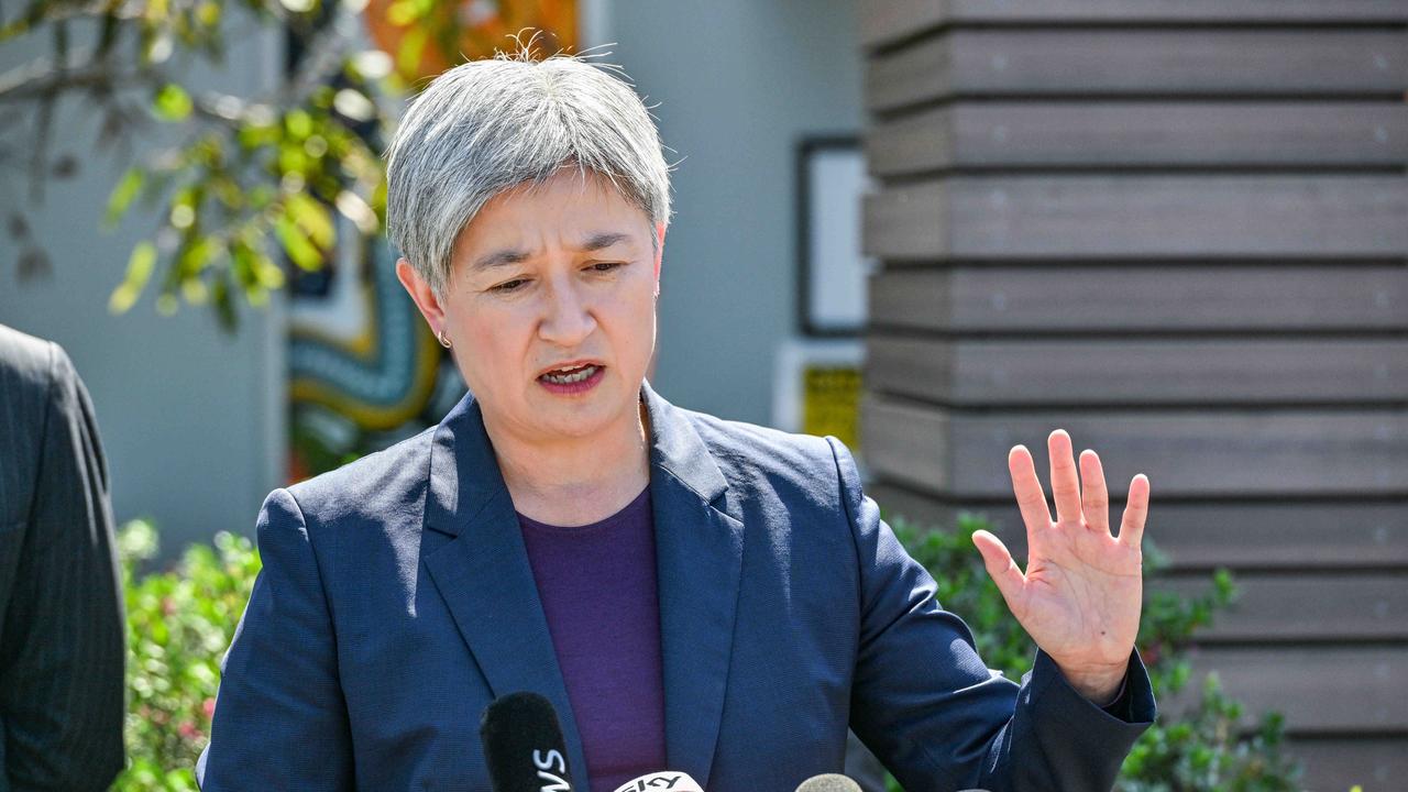 Foreign Affairs Minister Penny Wong said more flights for Australians in Israel had been secured. Picture: NCA NewsWire / Brenton Edwards